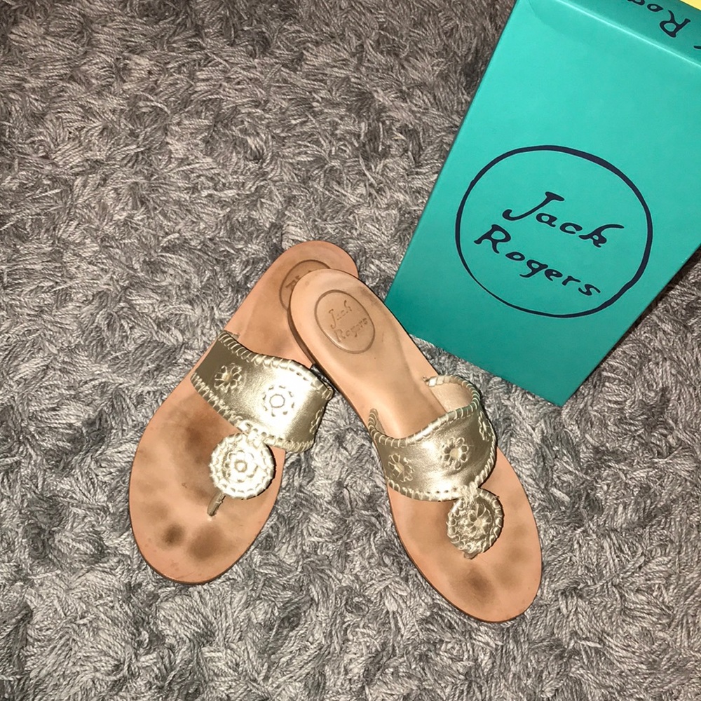 👡 Jack Rogers Platinum Capri Sandal
